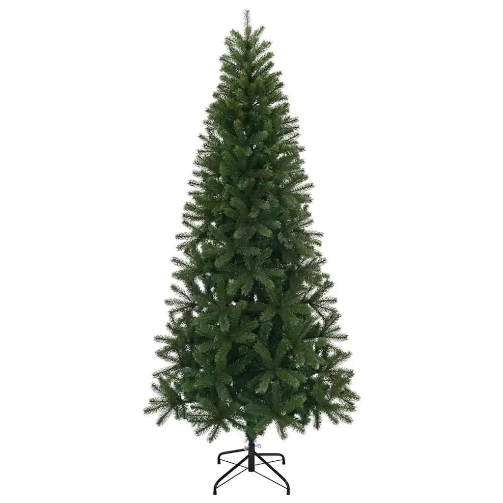 Albero di Natale Artificiale-Albero Natalizio con 300 LED Verde 240 cm PE e PVC 487408