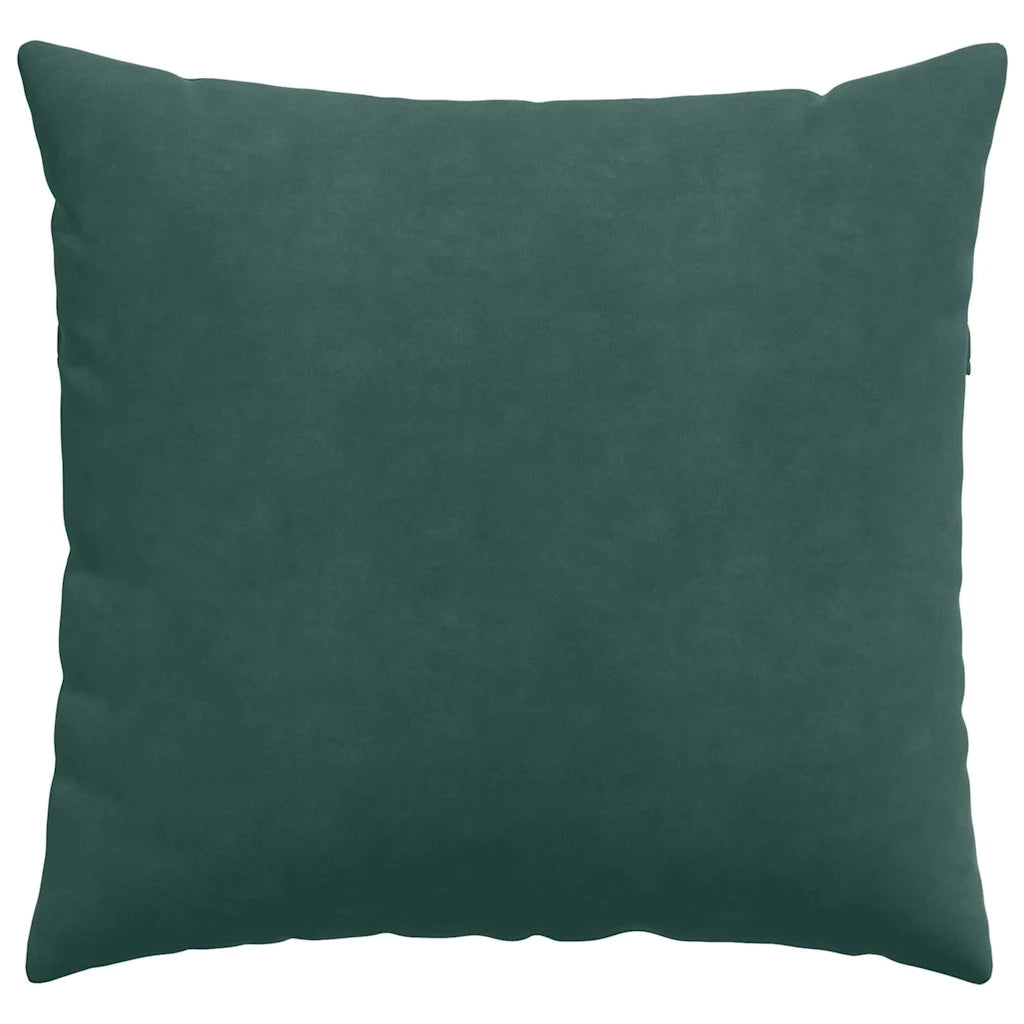 Cuscini da Divano 2 pz-Set di 2 Cuscini per Sofa Verde Scuro 50 x 50 cm Tessuto in Cords 689867