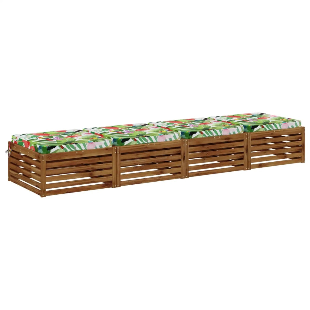Cuscini per Sedia in 4 Pezzi SOEST 4 pz 100% Poliestere 944738