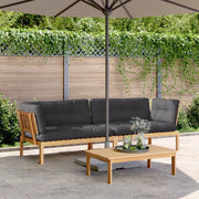 Divani Angolari Pallet Giardino 2pz con Cuscini Massello Acacia 3209349