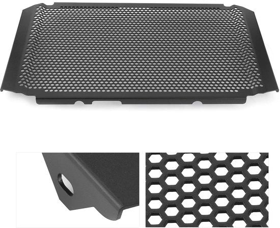 Guardia radiatore in lega leggera - Adatto per XSR900/MT-09/FZ-09 - Nero - Resistente agli urti - Flusso d'aria ottimale - Lunga durata - Protezione radiatore