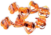 Clips per capelli a forma di cuore - 48 pezzi - mini spilla per capelli - materiale ABS - adatto per donne e ragazze - design lucido