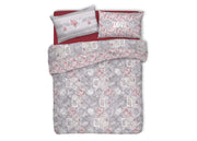 Trapunta Piumone Invernale Linea Pensieri Delicati Dis. Romantic Shabby Rosso - Singolo - Rosso