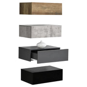 Set di 4 mensole da parete per camera da letto con 4 cassetti in diversi colori 46 x 30 x 15 cm 03_0007109