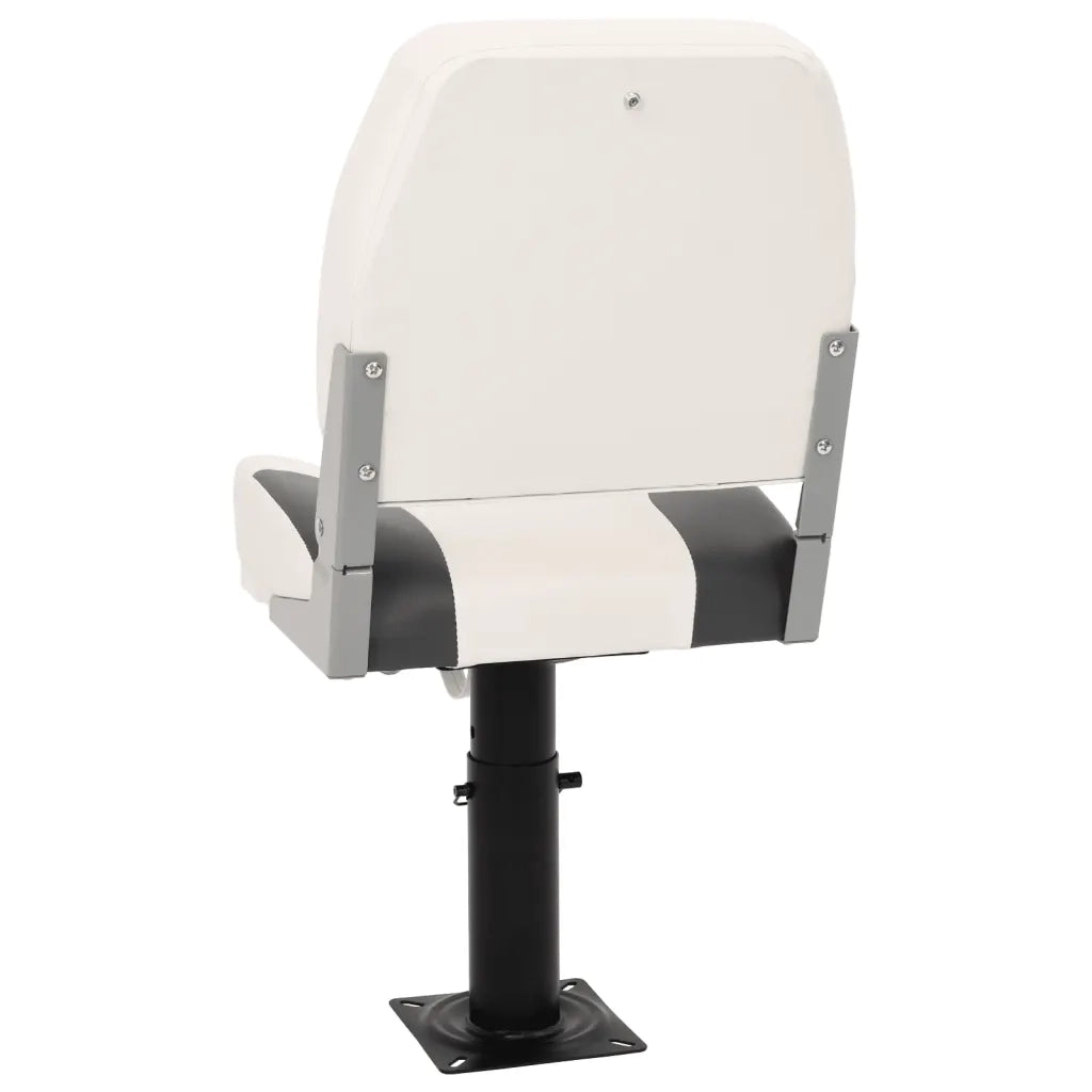 Set Sedile da Barca Pieghevole 4 pz con Schienale Basso