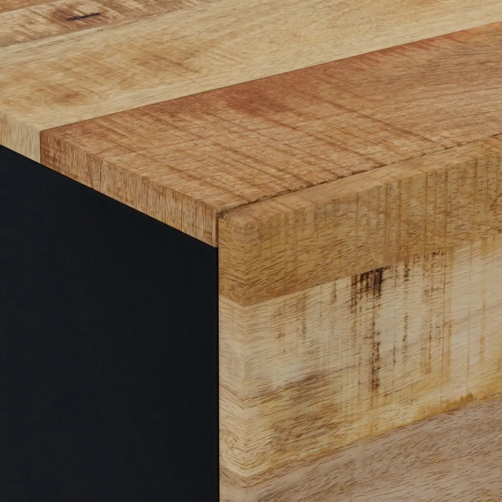 Comodini 2pz 40x33x46 cm in Legno Massello di Mango 345215