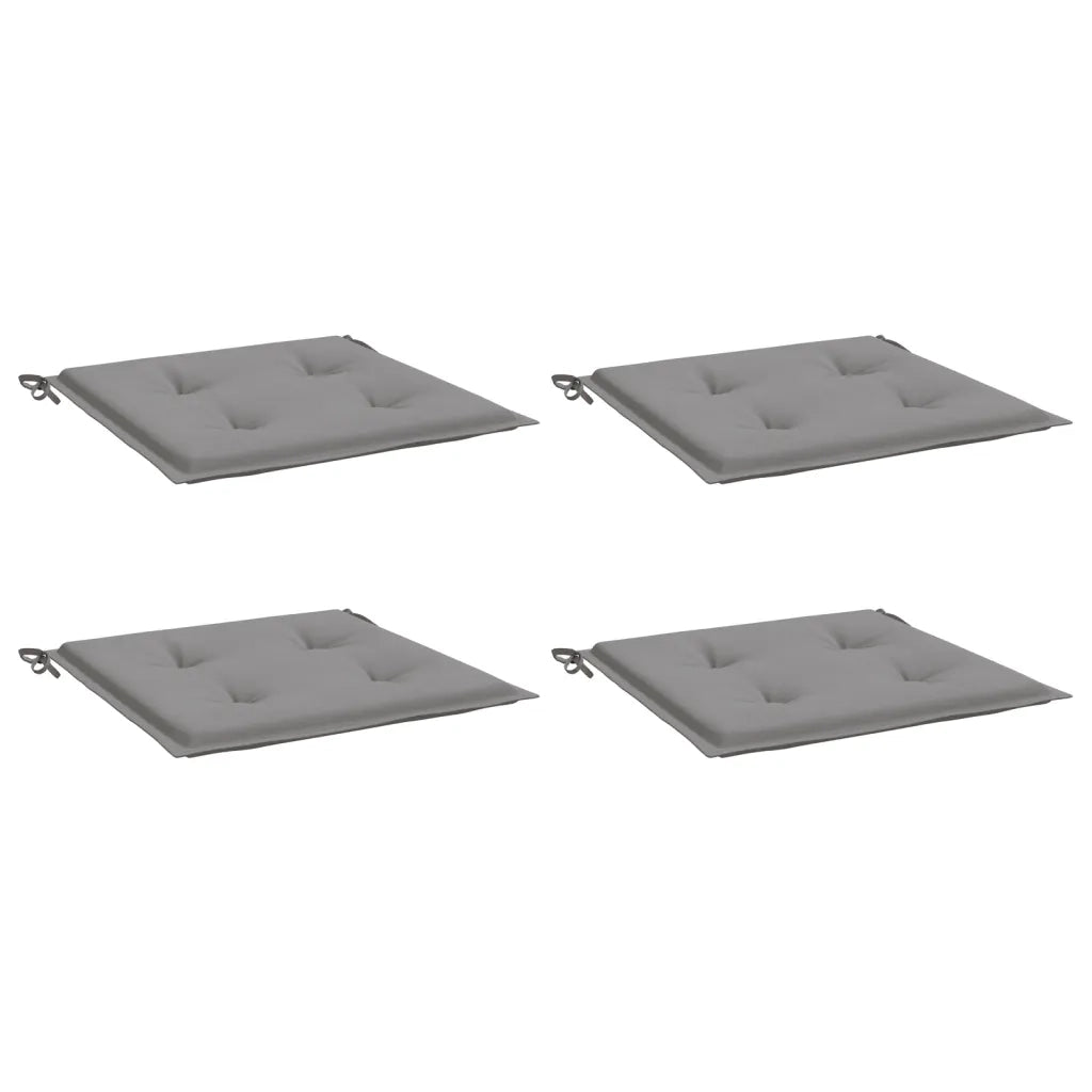 Cuscini per Sedia 4 pz Grigi 50x50x3 cm in Tessuto Oxford 314040