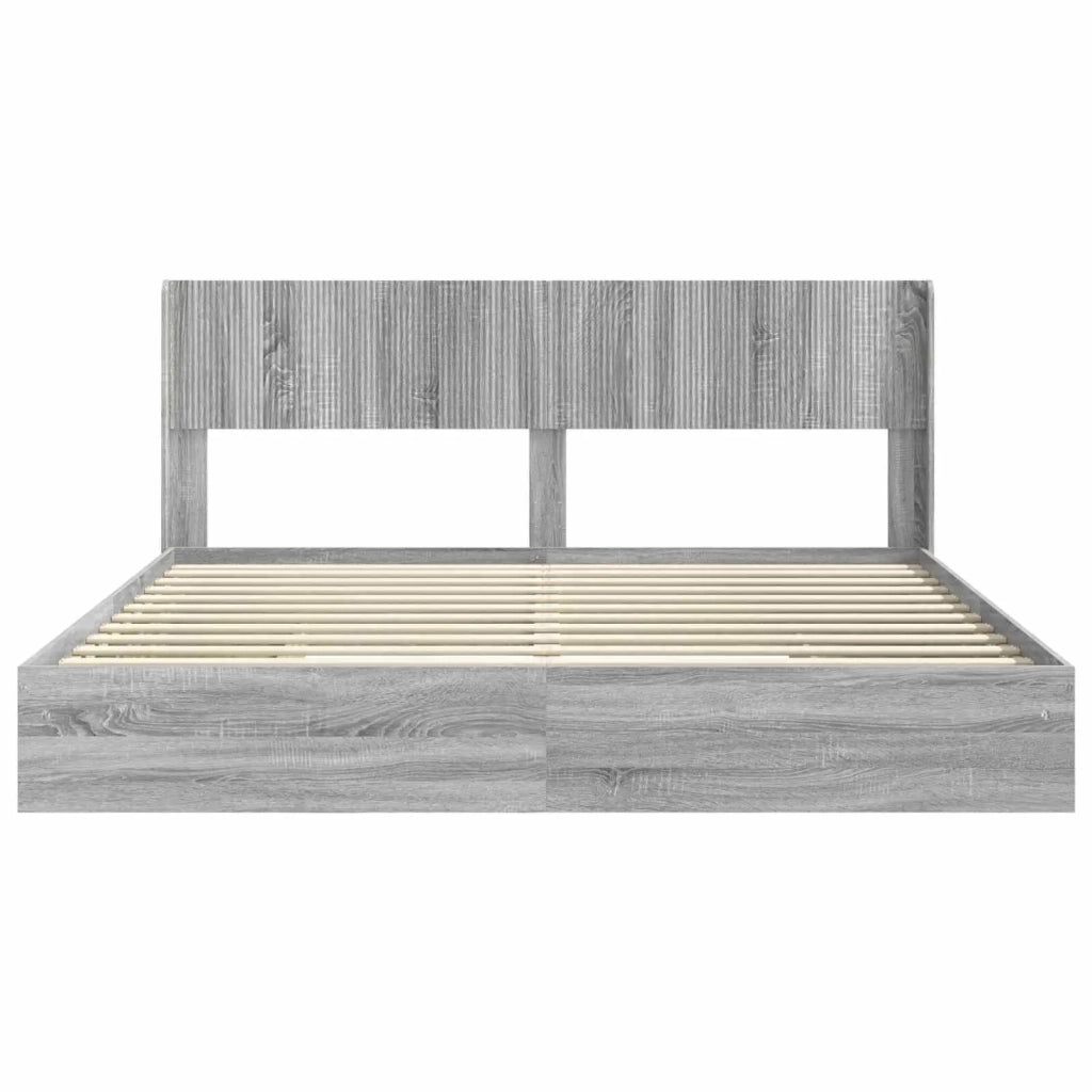 Struttura del letto con stoccaggio e testata 3 pcs 3414358