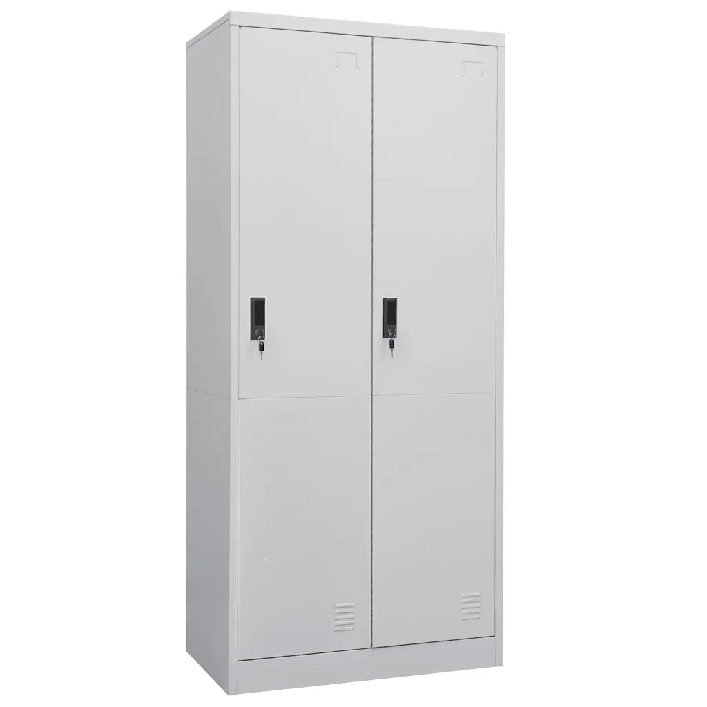Armadio Grigio Chiaro 80x50x180 cm in Acciaio cod mxl 62074