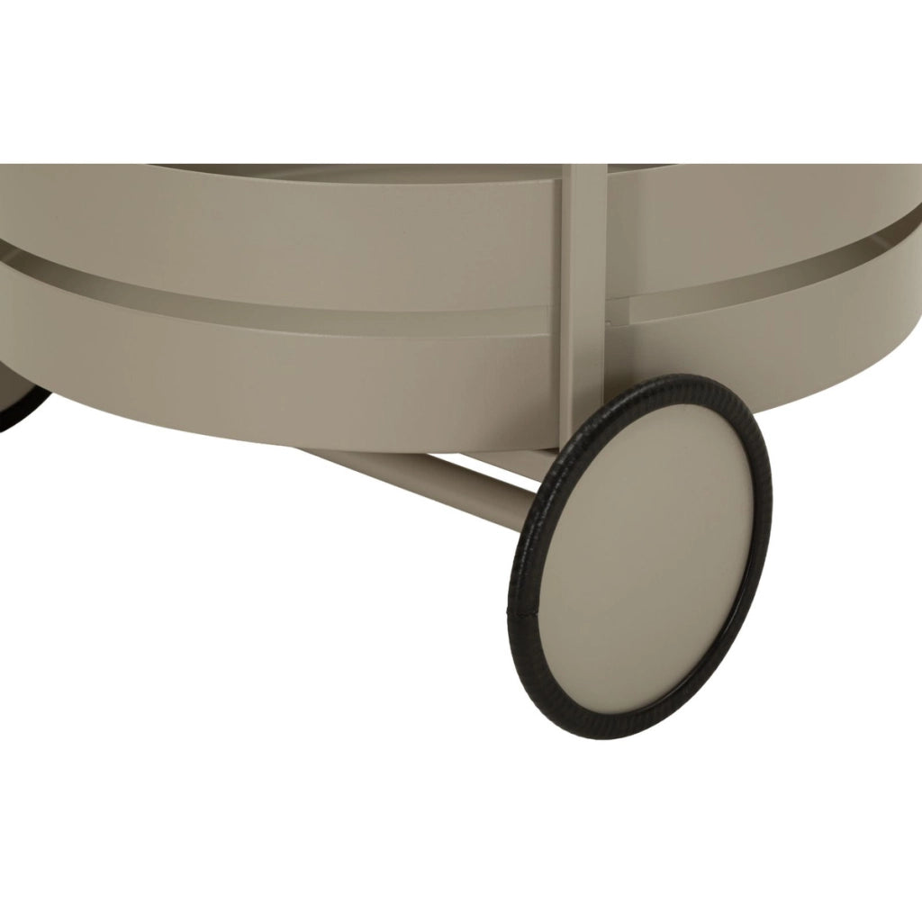 Carrello Saturno in metallo tortora