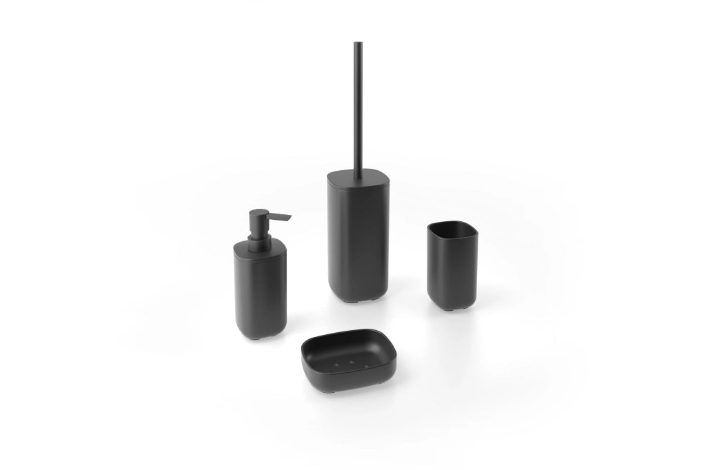 Set accessori bagno nero opaco