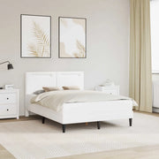 Struttura del letto con testiera Bianco 140 x 200 cm Similpelle 3415002