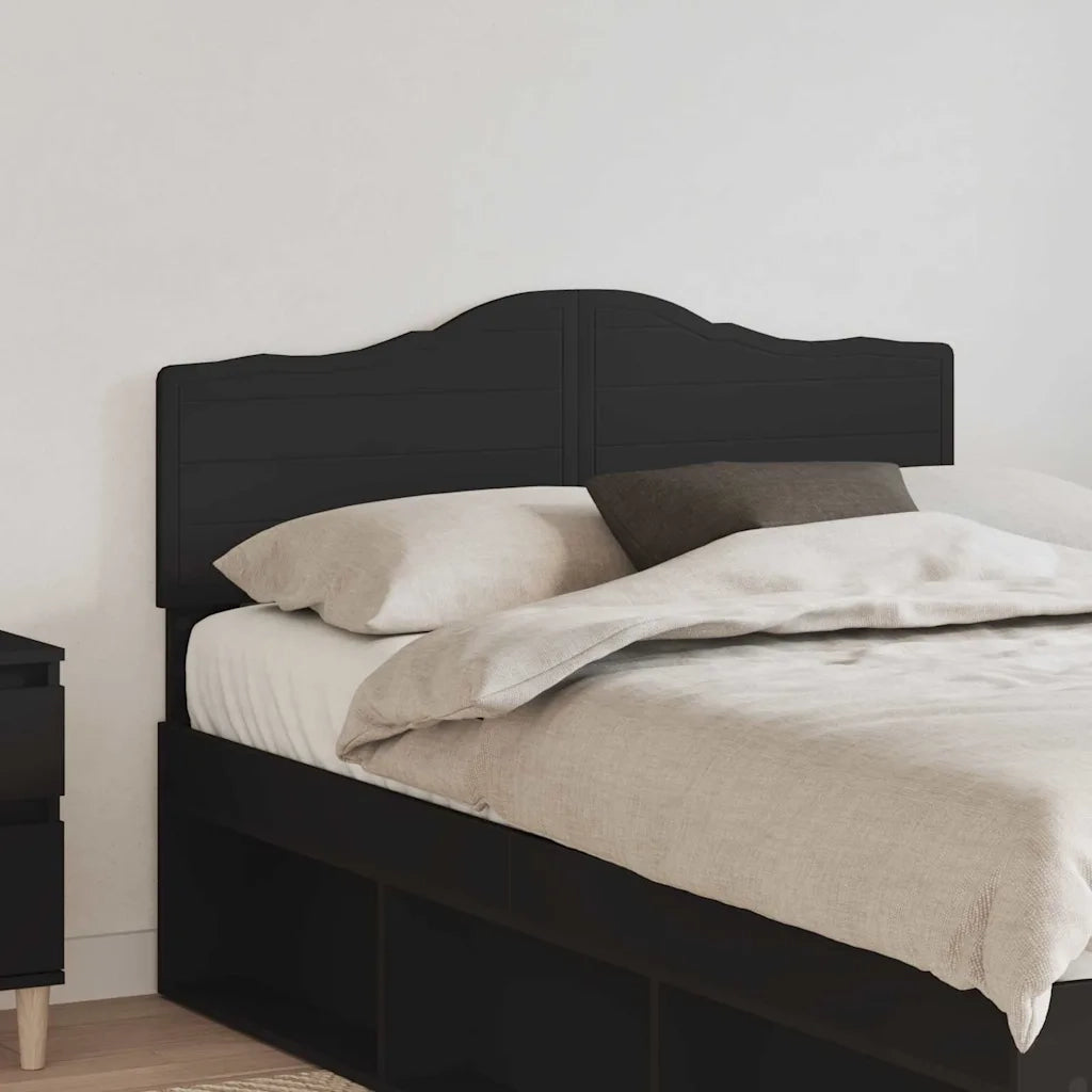 Testiera-Testata-Testiera Decorativa Rovere Nero 135 cm Legno multistrato 818542
