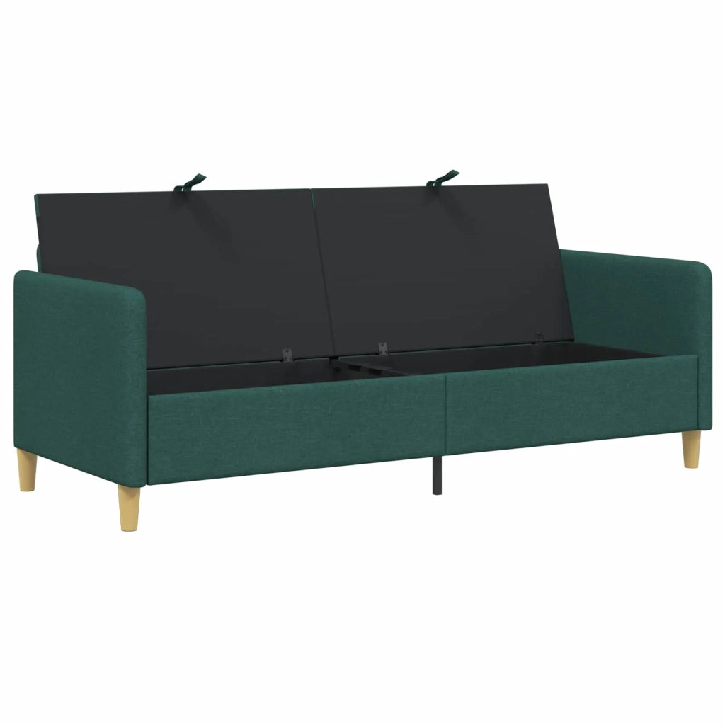 Divano con Storage Verde Scuro 192 x 78 x 87 cm Poliestere 42036980