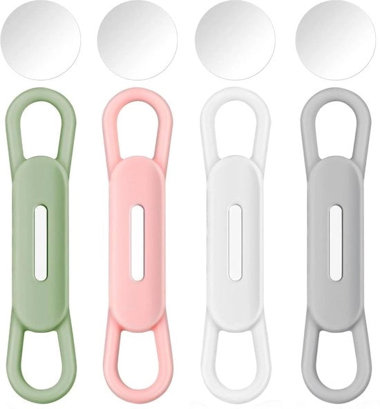 Pennenhouder Magnetico - 4 Pezzi - Silicone - Multicolore - Spazia Risparmiando - Adatto per Ufficio/Refrigeratore - Pennensteun