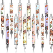 Set di 12 penna ballo in stile cavallo - riutilizzabile - design cartoon - regalo di Natale - istruttore di equitazione - festa