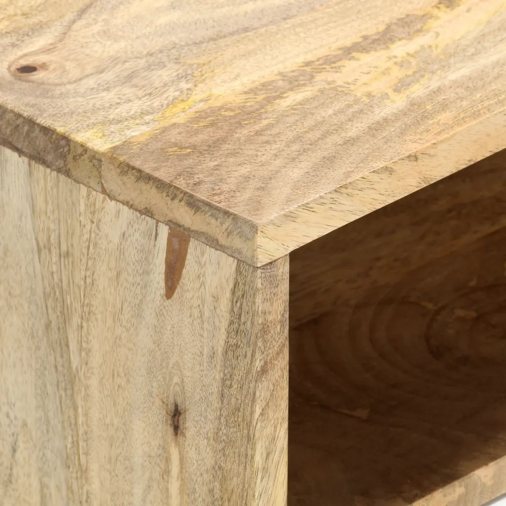 Mobile Porta TV 110x35x48 cm Legno Massello di Mango 286484