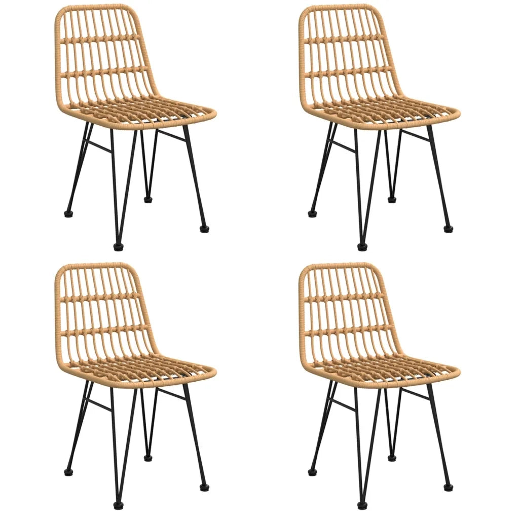 Set da Pranzo da Giardino 5 pz in Polyrattan cod mxl 35580