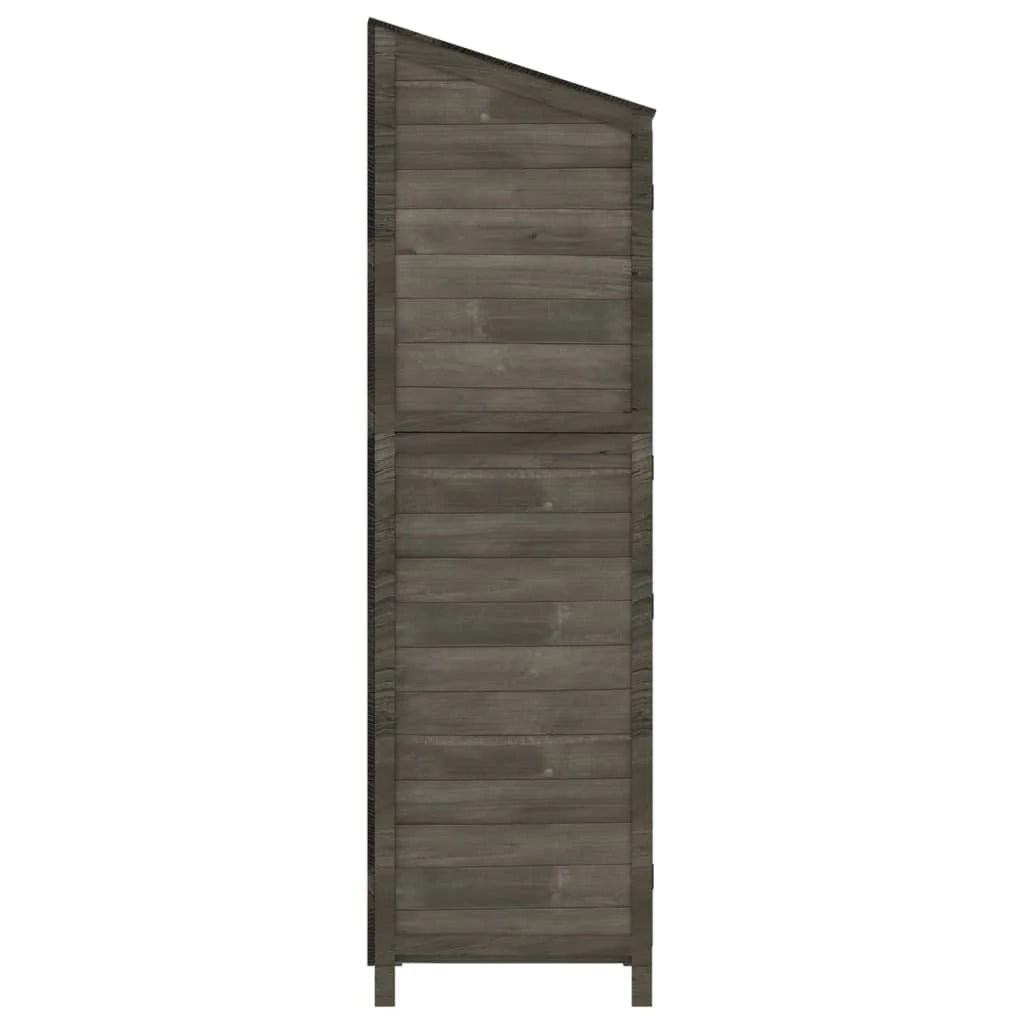 Casetta da giardino 55 x 52 x 174,5 cm in legno massello di abete antracite 02_0044052