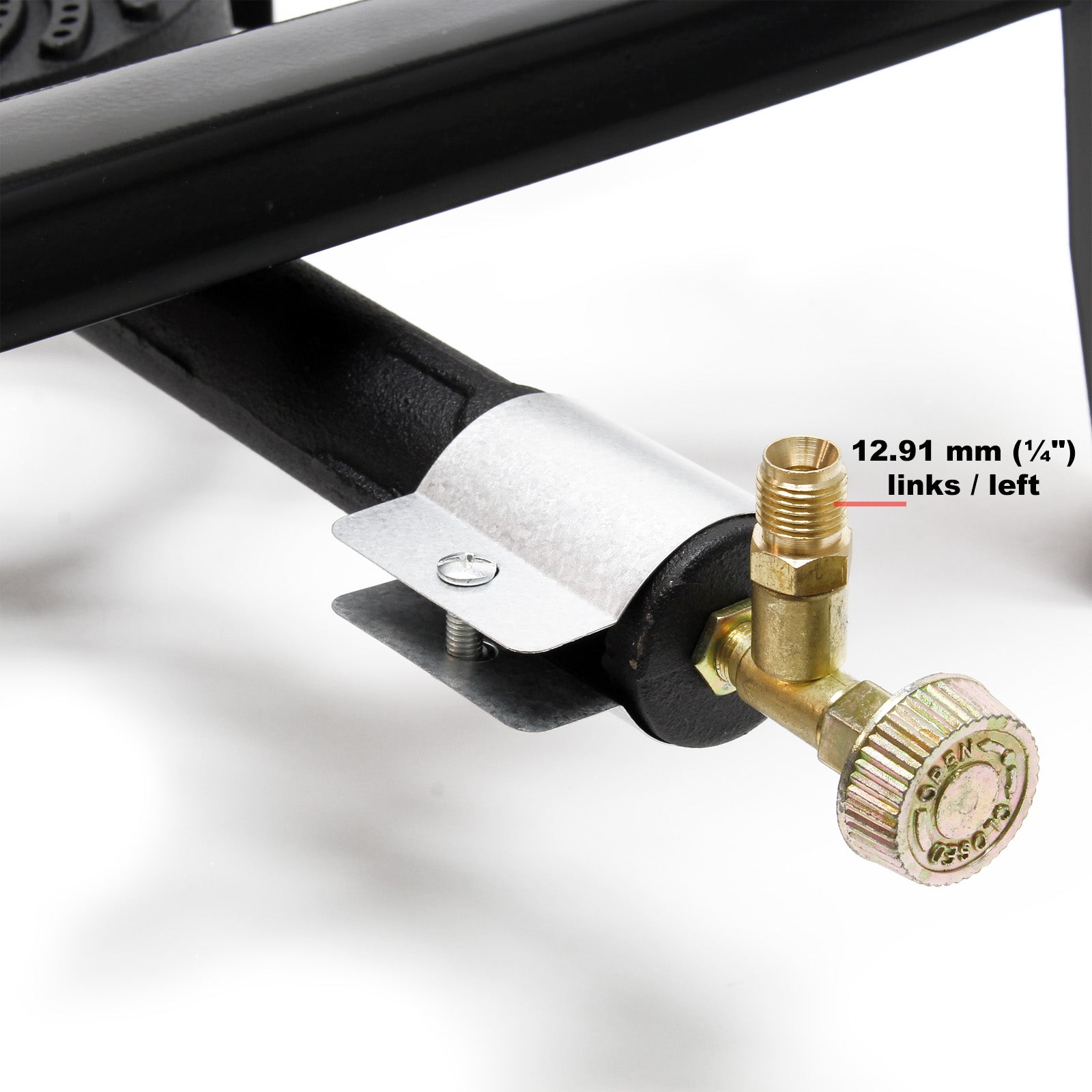 Set con fornello a gas, tubo e riduttore di pressione per uso in Germania 50 mbar Outdoor Campeggio Ø 1/14" / 21,8 mm LH