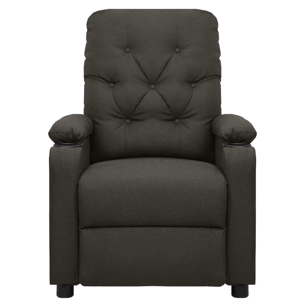 Poltrona Elettrica Massaggiante Reclinabile Tortora in Tessuto cod mxl 32465