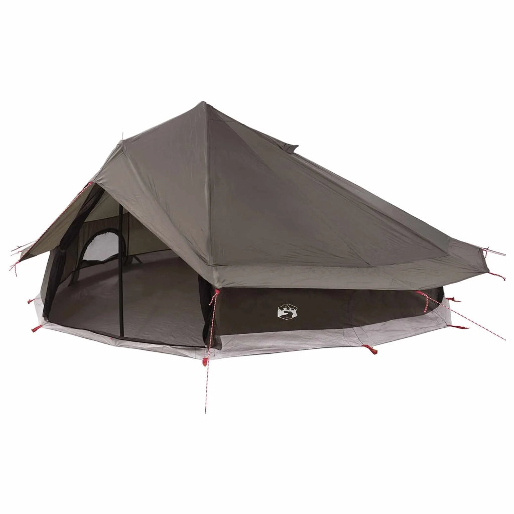 Tenda Tipi con tetto Marrone Grigio 800 x 800 x 430 cm 42029021