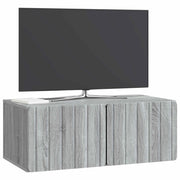 Mobile TV da Muro | Armadietto TV | Mobile Porta TV Grigio Sonoma 78,5 x 41 x 30 cm
