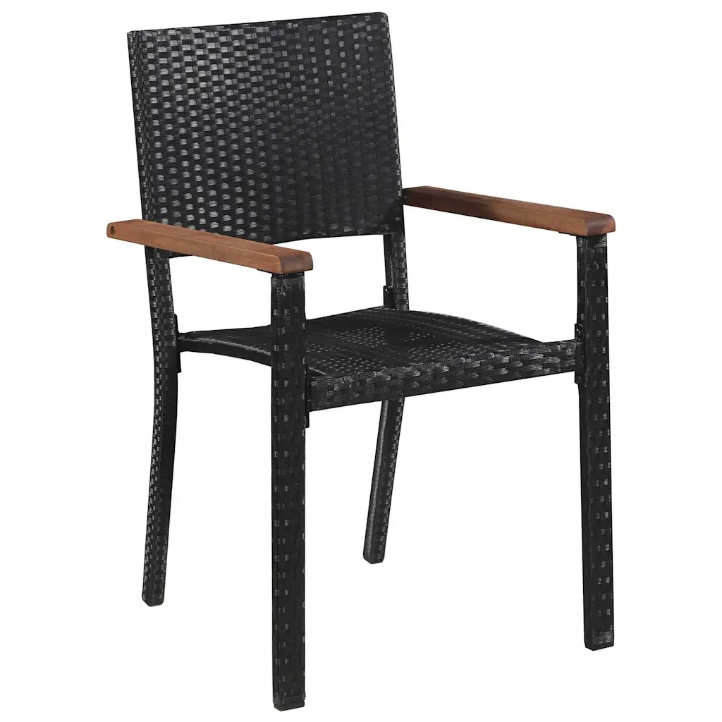 Set da Pranzo da Giardino 9 pz Nero 3067902