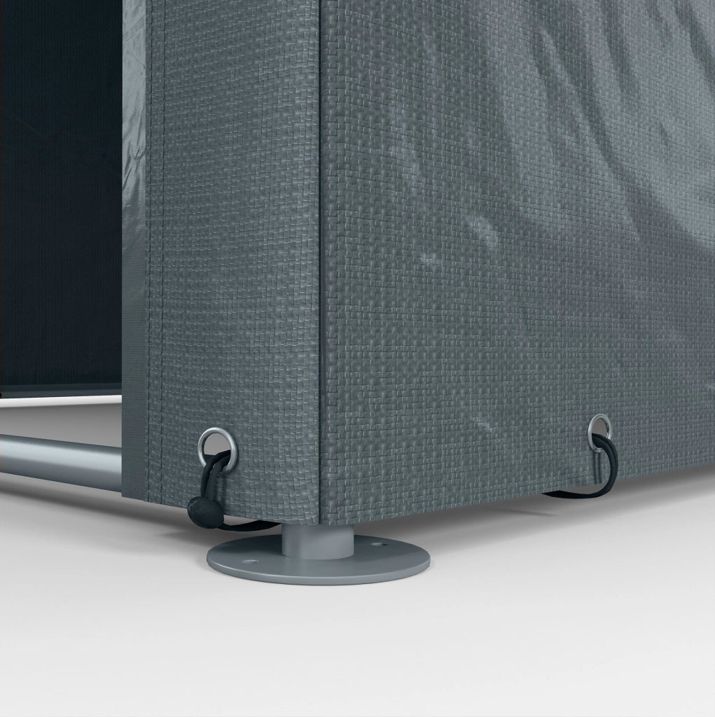 Tenda garage in acciaio 160x218x172 cm grigio scuro