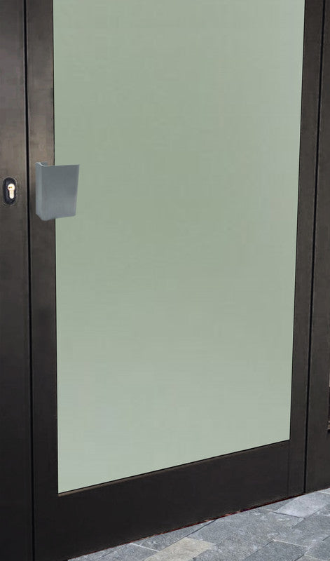 Maniglia tirante per porta  SAGUATTI 316/150E in alluminio argento satinato