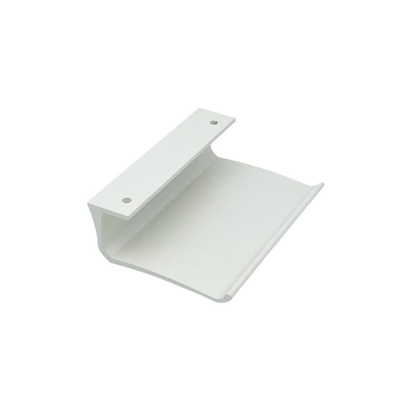 Maniglia tirante per porta  SAGUATTI 316/150K in alluminio bianco lucido