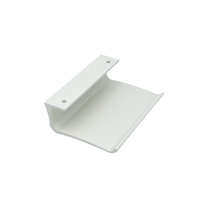 Maniglia tirante per porta  SAGUATTI 316/150K in alluminio bianco lucido