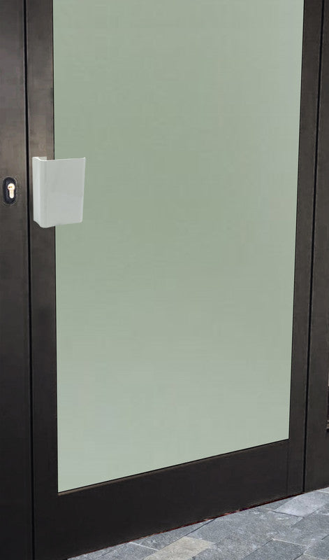 Maniglia tirante per porta  SAGUATTI 316/150K in alluminio bianco lucido