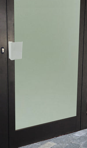 Maniglia tirante per porta  SAGUATTI 316/150K in alluminio bianco lucido