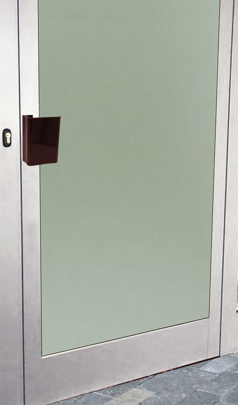 Maniglia tirante per porta  SAGUATTI 316/150U in alluminio marrone lucido