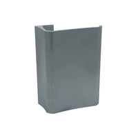 Maniglia tirante per porta  SAGUATTI 316/150E in alluminio argento satinato