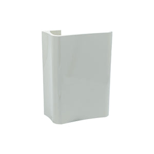 Maniglia tirante per porta  SAGUATTI 316/150K in alluminio bianco lucido
