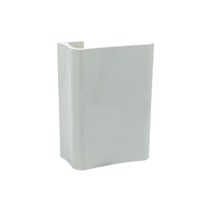 Maniglia tirante per porta  SAGUATTI 316/150K in alluminio bianco lucido