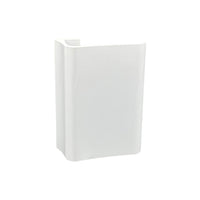 Maniglia tirante per porta  SAGUATTI 316/150T in alluminio bianco lucido