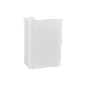 Maniglia tirante per porta  SAGUATTI 316/150T in alluminio bianco lucido