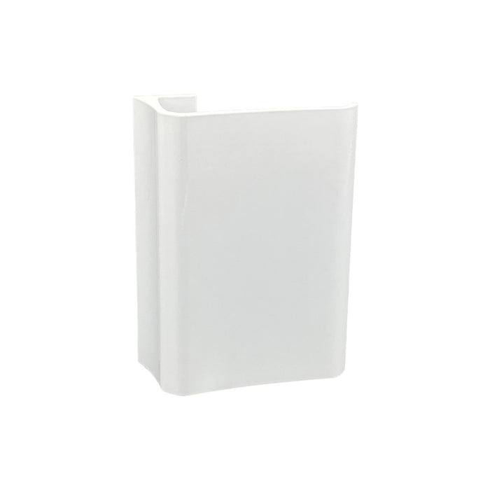 Maniglia tirante per porta  SAGUATTI 316/150T in alluminio bianco lucido