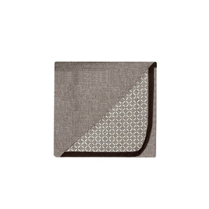 Copridivano con Copri Braccioli Seduta 60 cm in Poliestere Marrone