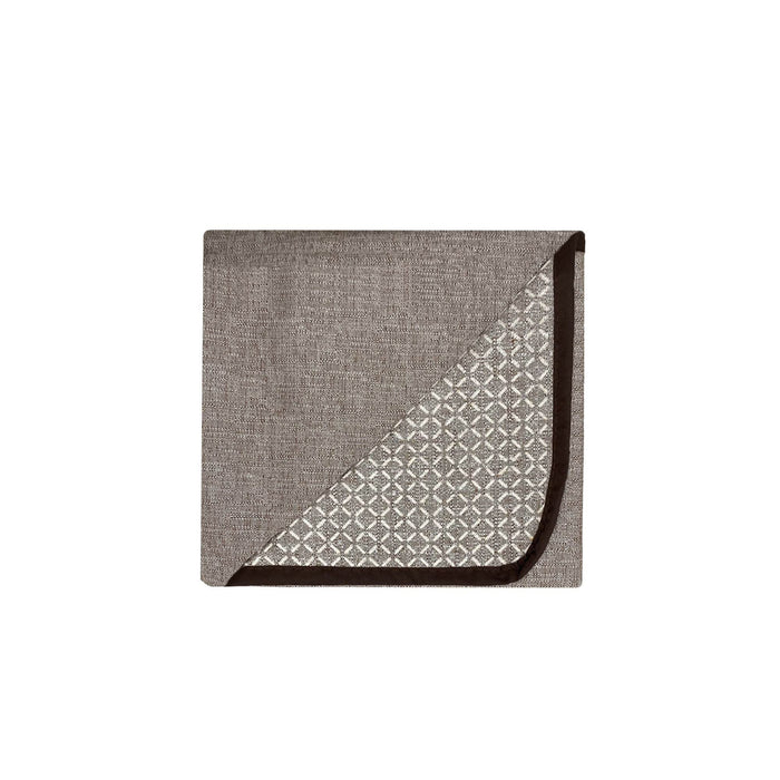 Copridivano con Copri Braccioli Seduta 60 cm in Poliestere Marrone