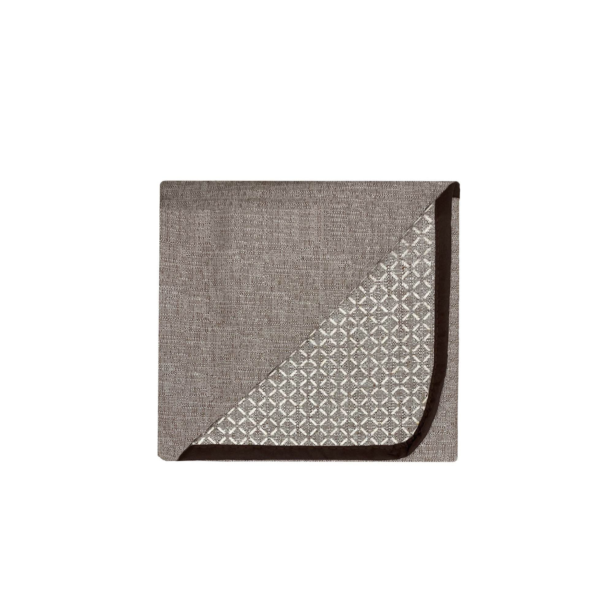 Copridivano con Copri Braccioli Seduta 150 cm in Poliestere Marrone