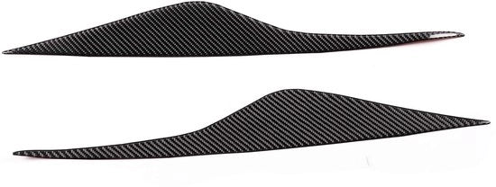 Accessori per fari - 2 pezzi - Decorazione estetica - Fibra di carbonio - Compatibile con Ford Mondeo Mk4 2007-2020 - Resistente allo shock - Fari anteriori