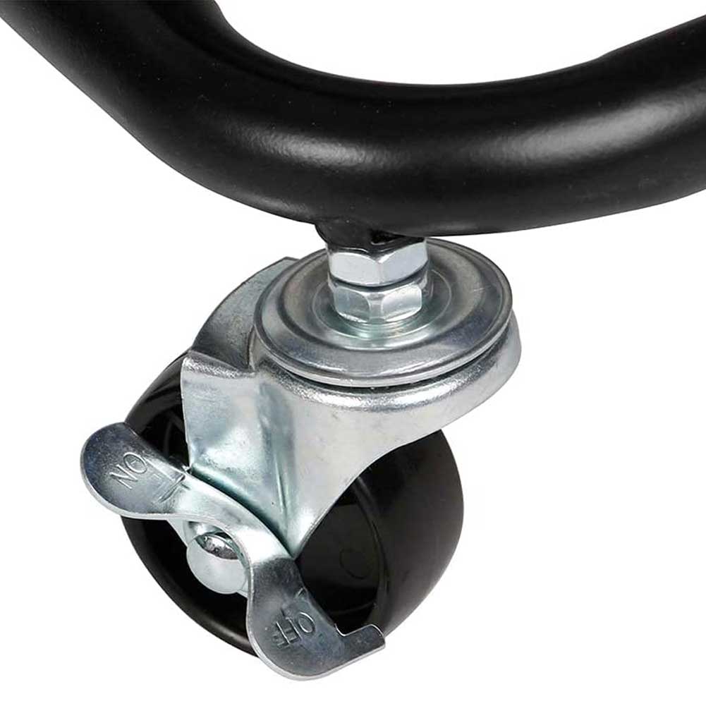 Carrello Trolley Cucina in Metallo 3 Ripiani 43x36x85 4 Ruote Salvaspazio Nero