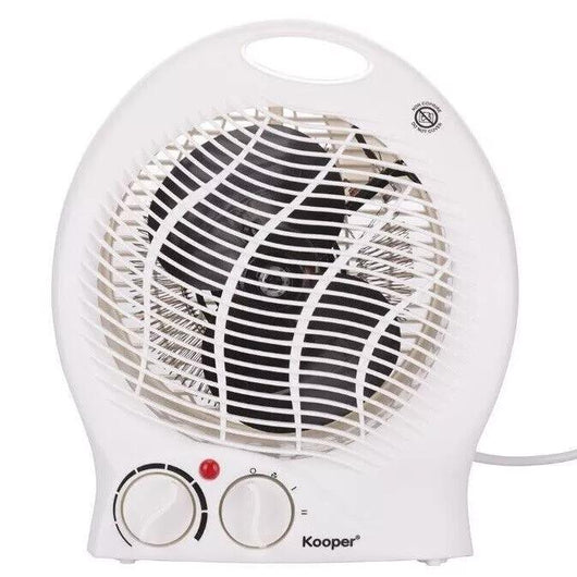 TERMOVENTILATORE ELETTRICO KOOPER VENTOSUS 1000/2000W | SCALDABAGNO AVENTO RAPIDO | STUFETTA COMPATTA PORTATILE CON DOPPIA POTENZA | IDEALE PER BAGNO CAMERA UFFICIO | PROTEZIONE ANTI-SURRISCALDAMENTO | CALORE IMMEDIATO