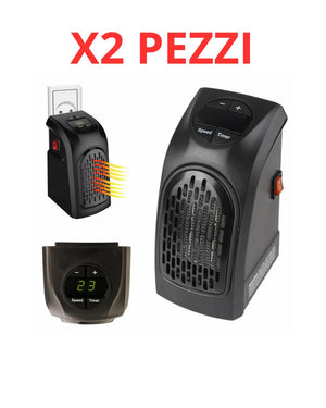 X2 MINI STUFA ELETTRICA PORTATILE 400W A BASSO CONSUMO | RISCALDAMENTO RAPIDO | IDEALE PER CASA UFFICIO CAMERA | HANDY HEATER COMPATTA
