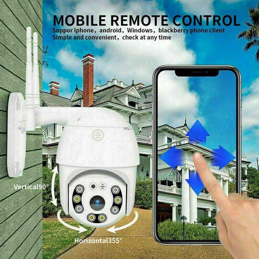 2X TELECAMERA WIFI ESTERNA PTZ ICSEE – SMART CAMERA WIRELESS DA ESTERNO CON ZOOM, ROTAZIONE, VISIONE NOTTURNA E CONTROLLO REMOTO