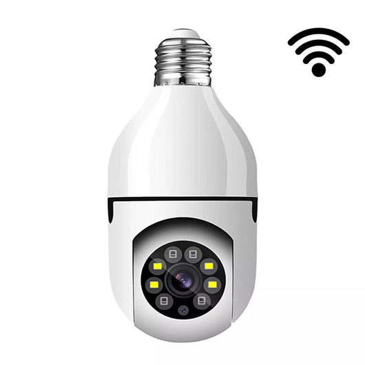 LAMPADINA FOTOCAMERA IP WIFI 360° 1080P VISIONE NOTTURNA RILEVAMENTO MOVIMENTO AUDIO BIDIREZIONALE INSTALLAZIONE FACILE SICUREZZA SMART HOME